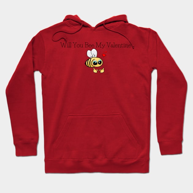 Will you bee my valentine Hoodie by Mixserdesign